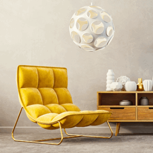 リラックスイエローチェア