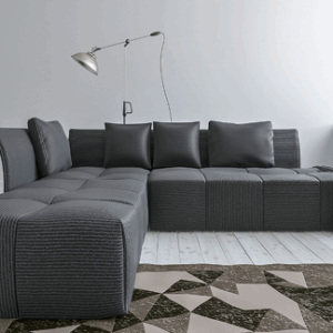 モダンブラックソファ